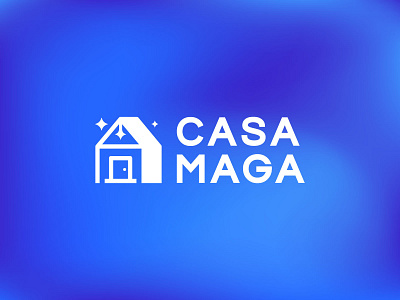 CASA·MAGA brand branding design gradient icon illustration logo typo typography vector