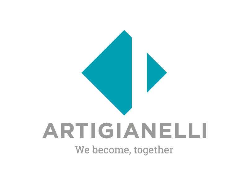 Artigianelli's logo restyling linear minimal logo design brand rebranding logo