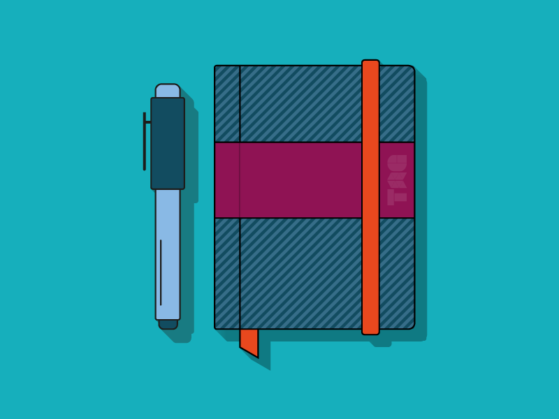 Sketchbook - TAG sketch book tag colorful pattern pen sketchbook vector