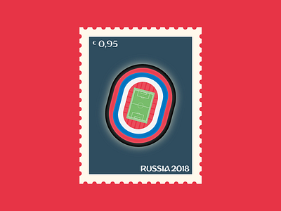 Lužniki Stadium of Moscow fifa world cup football light russia soccer stadium stamp world cup