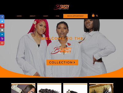 bsassyhaircollection.com ecommerce website web design websites wordpress ecommerce store wordpress website