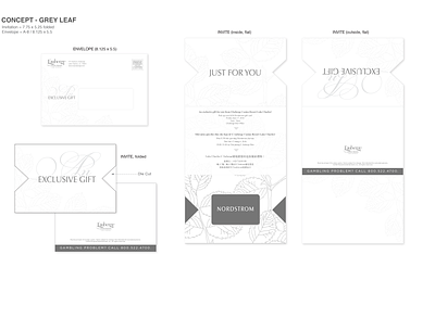 Gift card mailer / Invite branding design illustration logo typography vector
