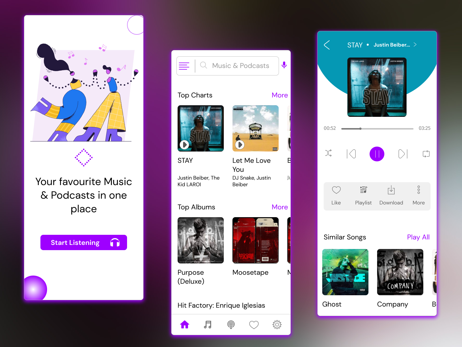 Music Player App by Chirag Tekani on Dribbble