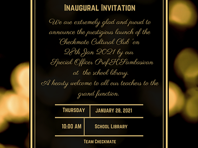 Invitation Poster Design