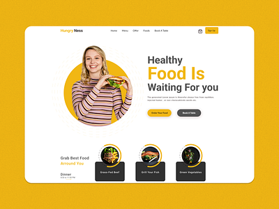 Healthy Food Concept Hero Design