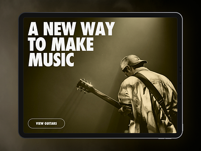 WO Guitar® design landpage site ui ux web webs