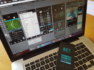 Friend Bet - Sports betting application app design application design ios mobile design project ui userinterface ux