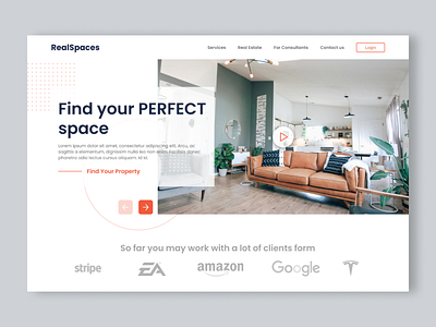 Real Estate Company apartments home page housing housing industry landing page properties property management real estate real estate company ui uiux ux web application web design website