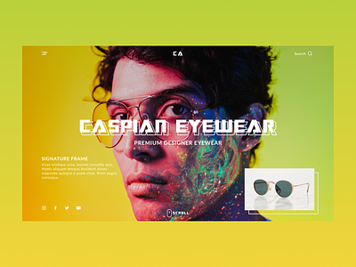 Web design - Eye wear brand