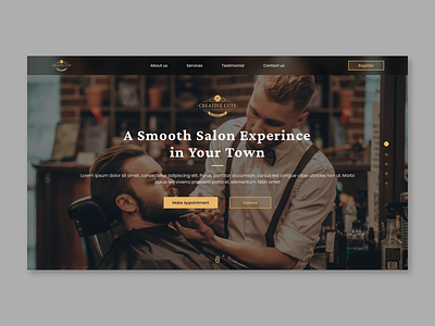 Web design - Salon brand