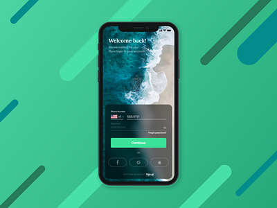 Mobile App Login Design