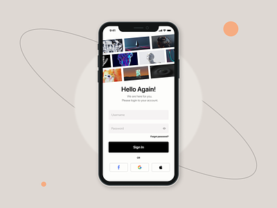 Mobile App Login Design