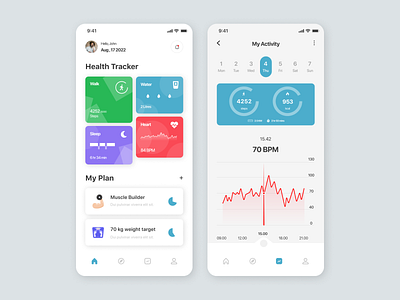 Mobile App Design - Health Tracker