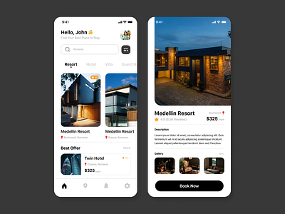 Mobile App Design - Vacation Rental