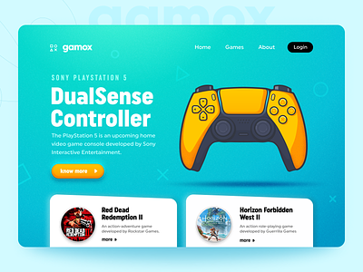Gamox - Game portal landing page