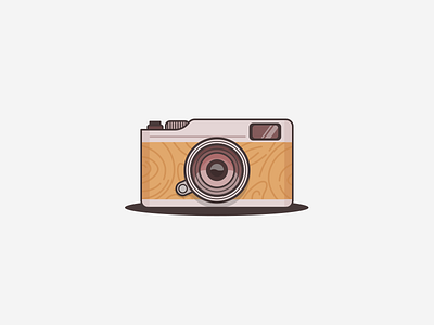 Vintage camera camera icon texture vintage wood