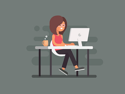 IT Girl by vijay verma on Dribbble