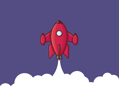 Rocket 100days boost daily icon lauch lineart rocket startup
