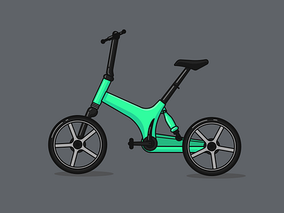 Sport bicycle 100days bicycle daily icon illustration lineart