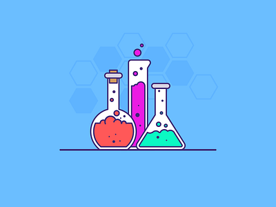 Experiment Lab 100days chemistry daily experiment icon lab lineart potion science