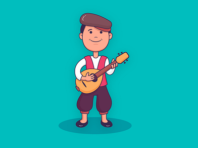 Boy Playing Italian Mandolin By Vijay Verma On Dribbble