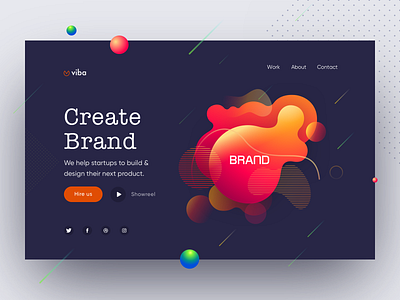 Design Agency Web Ui by vijay verma on Dribbble