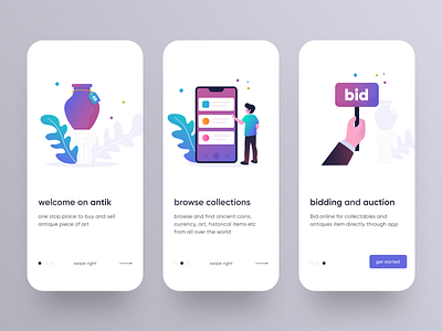 Onboarding - Antik app