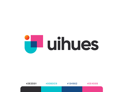 uihues - branding branding colors gradient hues illustration logo logo concept logo grid