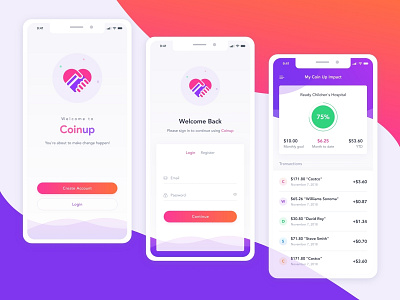 Coin Up App Design Project