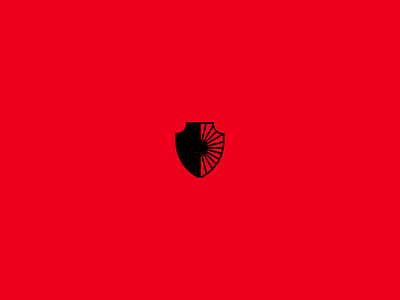 Black crest black emblem logo mark red shield
