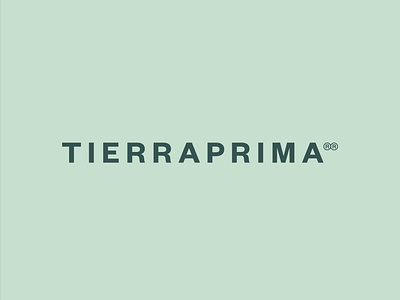 Tierra Prima Wordmark branding green grotesk logo type typography wordmark