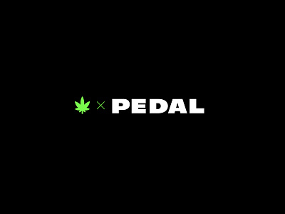 Cannabis wordmark x Pedal 2021 bold cannabis ginto icon logo wordmark