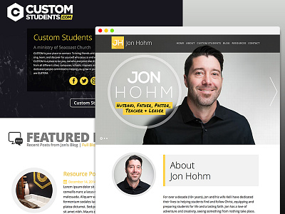 Jon Hohm Web branding logo responsive ui ux design website