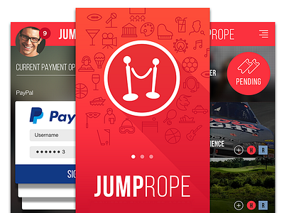 Jumprope App app design ui ux