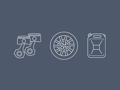 XC90 Icons design gas tank icons pistons volvo website wheel