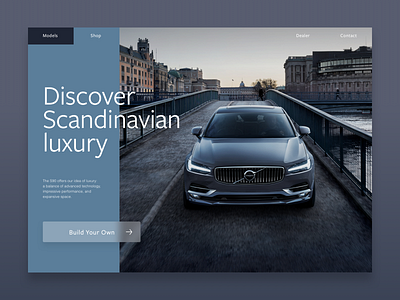 Volvo Exploration branding design responsive typography ui ui design ux website