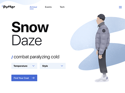 Landing Page - Puffer / Snow Daze