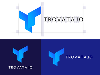 Trovata Logo banking app branding form identity logo movement