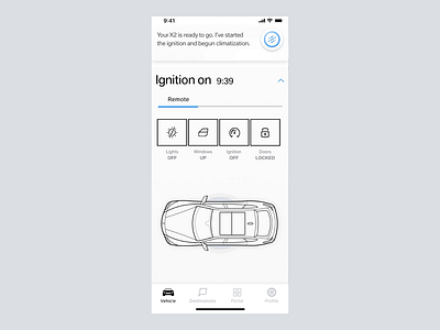 ipa feature test app design automobile bmw motion design ui design