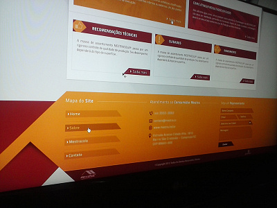 Footer Mestra design footer interface layout site ui ui design ux web