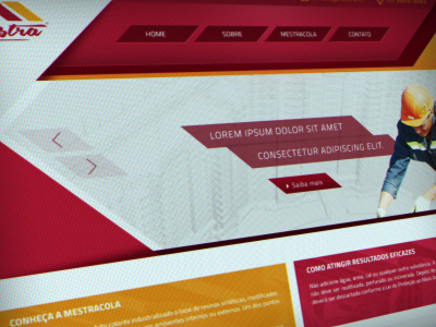 Header brand brasil brazil construction design layout red ui ux web web design web site