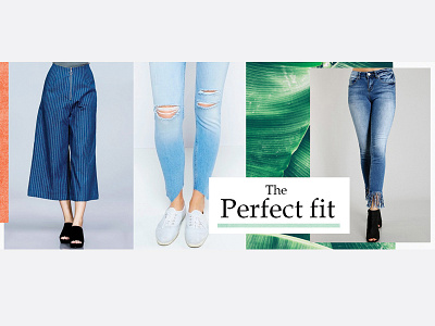 Fashion Banner Design- The perfect fit banner branding design digital ecommerce email fashion graphic design lettering marketing photoshop web