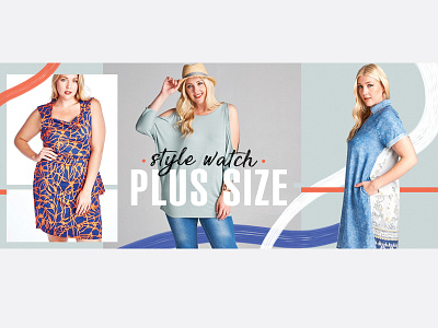 Fashion Banner Design - Plus Size banner branding design digital ecommerce email fashion graphic design lettering marketing photoshop web