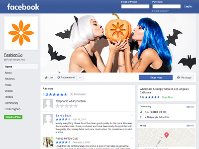 Halloween -Facebook cover page design ads banner brand campaign design email facebook fashion halloween social media web