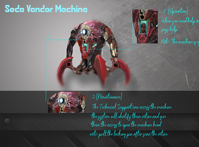 Soda Vendor Machine Concept art artwork character concept design draw graphic design illustration