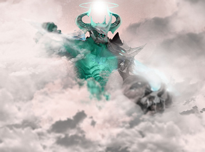 Elkhios God of Sky art artwork character demon devil draw god graphic design illustration