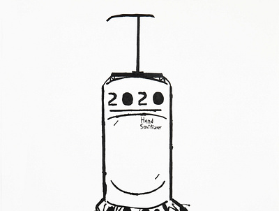Hand Sanitizer 2020, by Aidan Ceagrave branding design fine art graphic design illustration logo