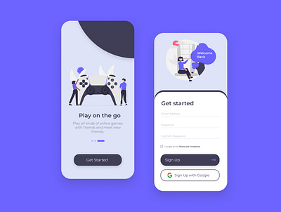 Sign up page UI dailyui figma game mobileapp online games signup ui uiux