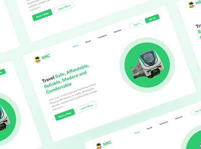 Redesign Of NRC Hero Section design figma hero section railway redesign rooute schedule station train train station transportation travel ui uiux user experience ux website
