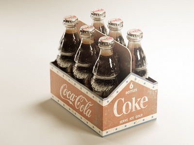 Coca Cola 3d americana c4d cinema 4d classic coca cola coke isometric nostalgia